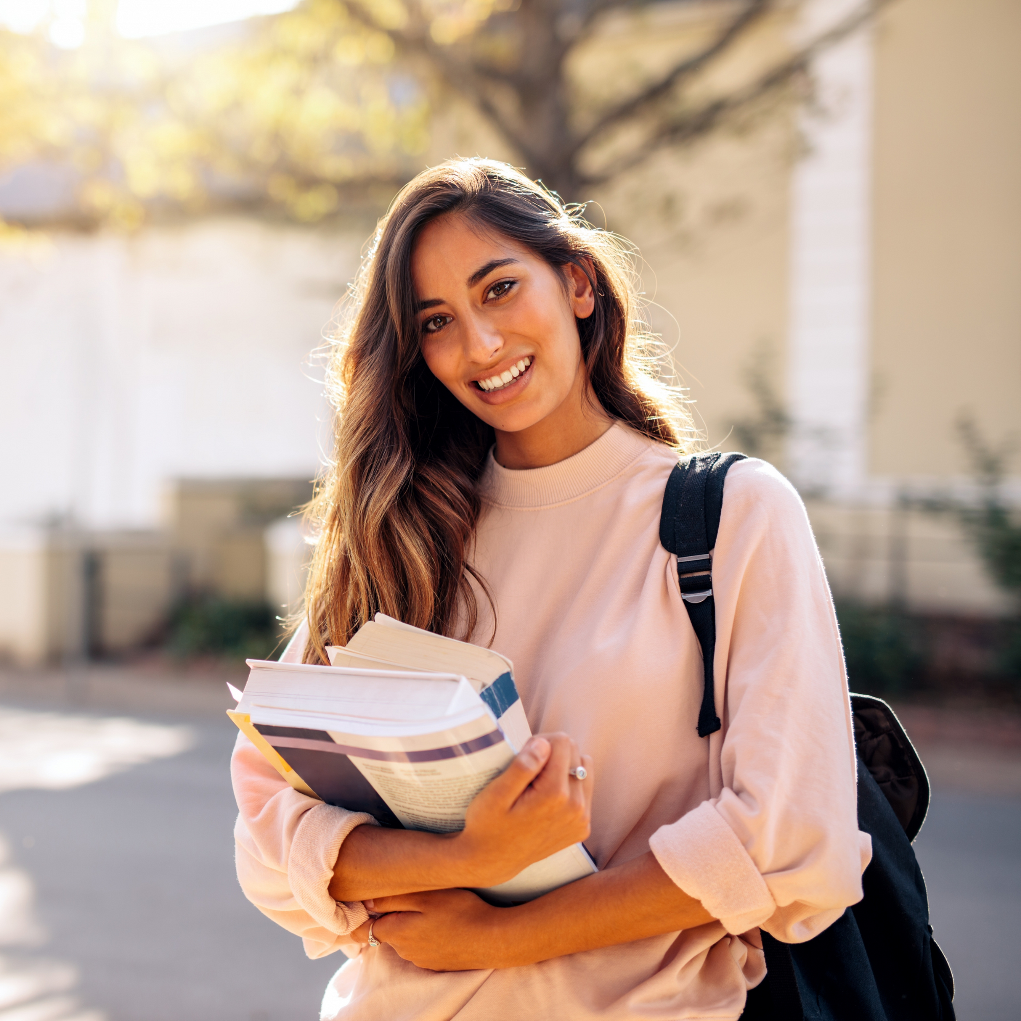 Empowered college students embracing holistic wellness and self-care practices with &Better's sustainable personal care products