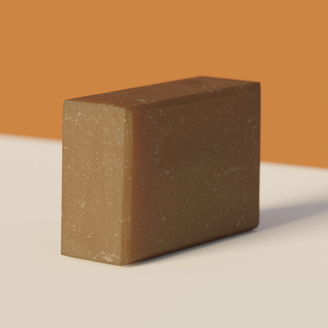 &Better Tunes Exfoliating + Moisturizing Body Bar. Our natural body bar is made with high-quality ingredients, premium essential oils, and powered with kelp powder and pumice. Natural formula cleans and hydrates your skin and offers a spa-grade sensorial experience. The cold processed body bar preserves the benefits of hand-harvested, organic, and sustainably grown shea butter and other natural oils. Plastic-Free. Organic Shea Butter