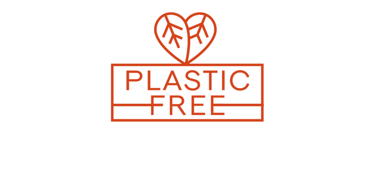 &Better's 'Plastic-Free' logo, indicating the brand's commitment to sustainability and eco-friendly practices by using plastic-free packaging for their personal care products
